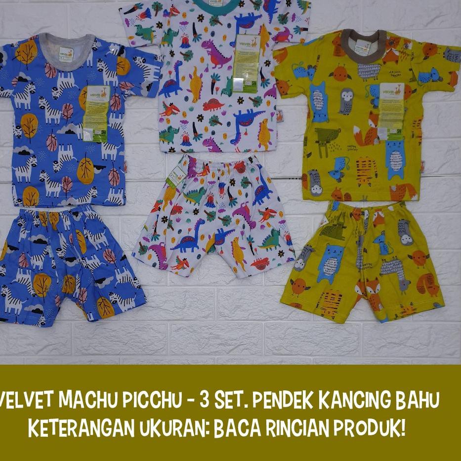 Velvet Setelan Pendek(3Setelan)