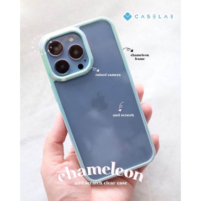 CASE IPHONE 12PROMAX 12 12PRO 13PROMAX 13 13PRO CHAMELEON CLEAR NEW VERSION BACK CLEAR ANTISCRATCH !!