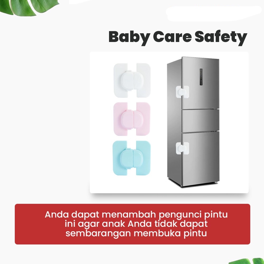 Safety Lock Pengaman Pintu Kulkas Serbaguna Pengunci Pintu Tambahan