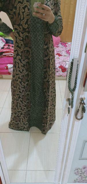 Gamis Cardy Batik - Gamis Sogan