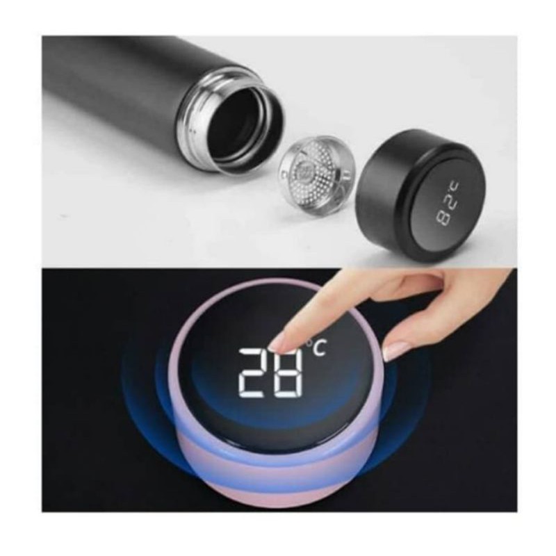 thermos led temperature vacuum display stainless stell / botol Tumbler temperature led stainless