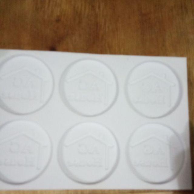 Cetakan Silikon Logo Custom Bentuk Bulat