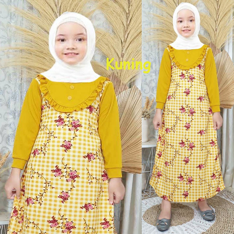 CARLINA GAMIS DRESS ANAK METTA BUNGA 3-12tahun