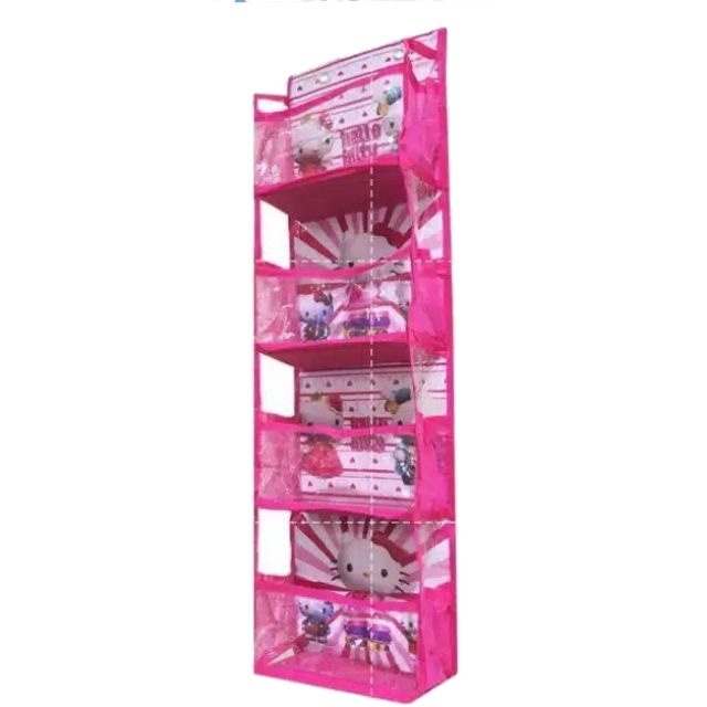 Rak Kosmetik Gantung Karakter 4 Susun - Hanging Cosmetic Organizer - Rak Serbaguna Tingkat