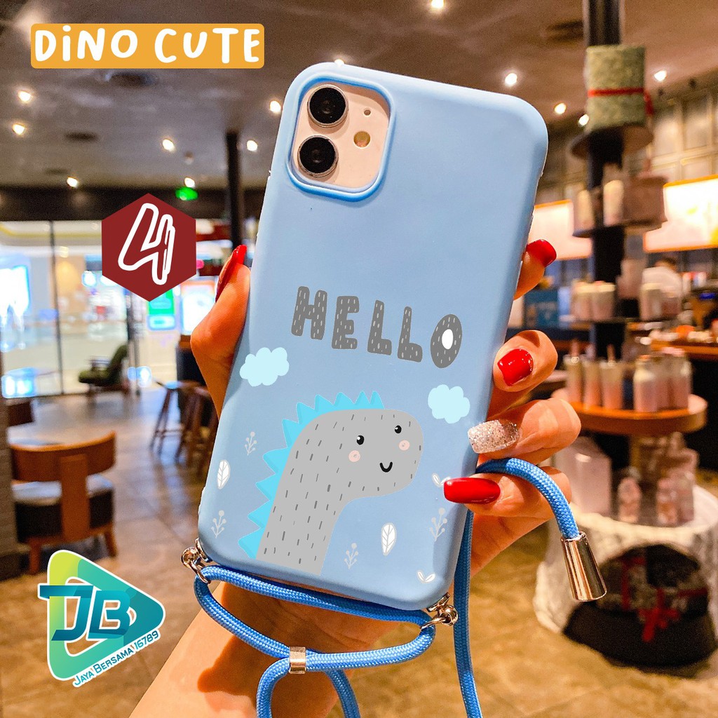 Softcase Slingcase Tali Lanyard Candy DINO CUTE Vivo Y65 Y69 V5 Lite V5s V5+ V7 V7+ V9 JB3826