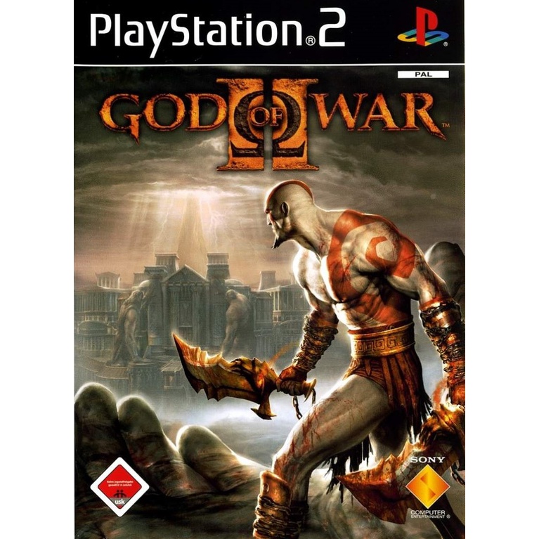 DVD PS2 God Of War 2 DVD Burning Baru + Cangkang DVD