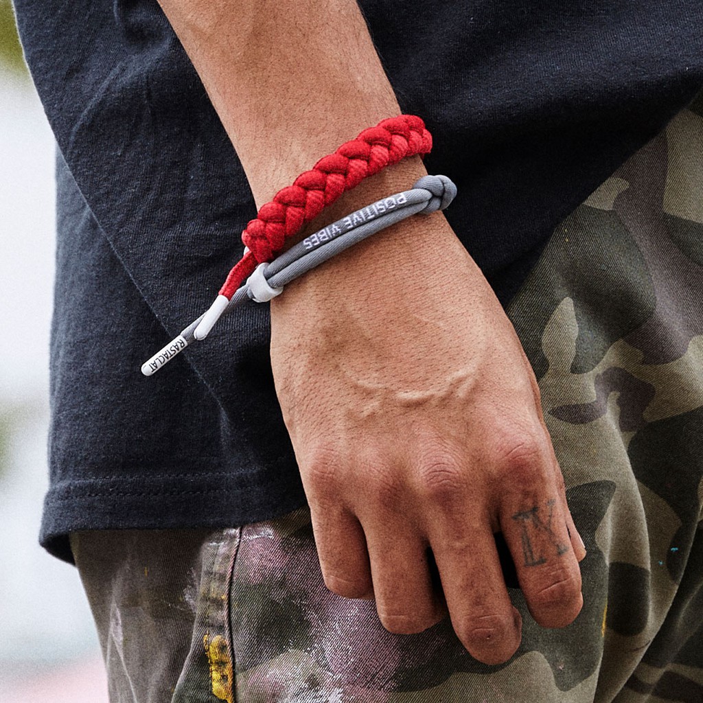 Gelang Pria - Rastaclat Knotaclat / Positive Vibes - Aksesoris Fashion