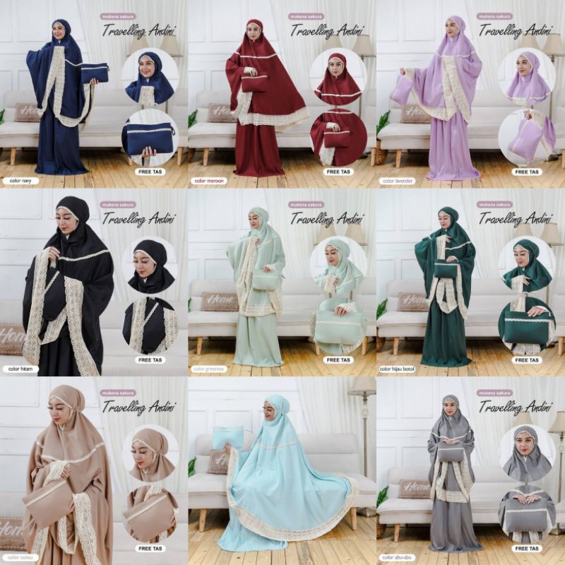 Mukena Travelling Andini Mikro Renda