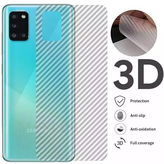 Garskin Carbon 3D REALME NARZO 20/20 PRO  Back Screen Protector Transparant Skin