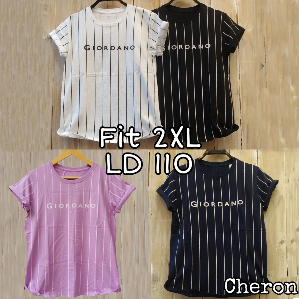 CHERON 20521 - Kaos Distro Wanita Fit XXL LD 110 Baju Atasan Oblong Cewek Jumbo 2XL Big Size Bigsize