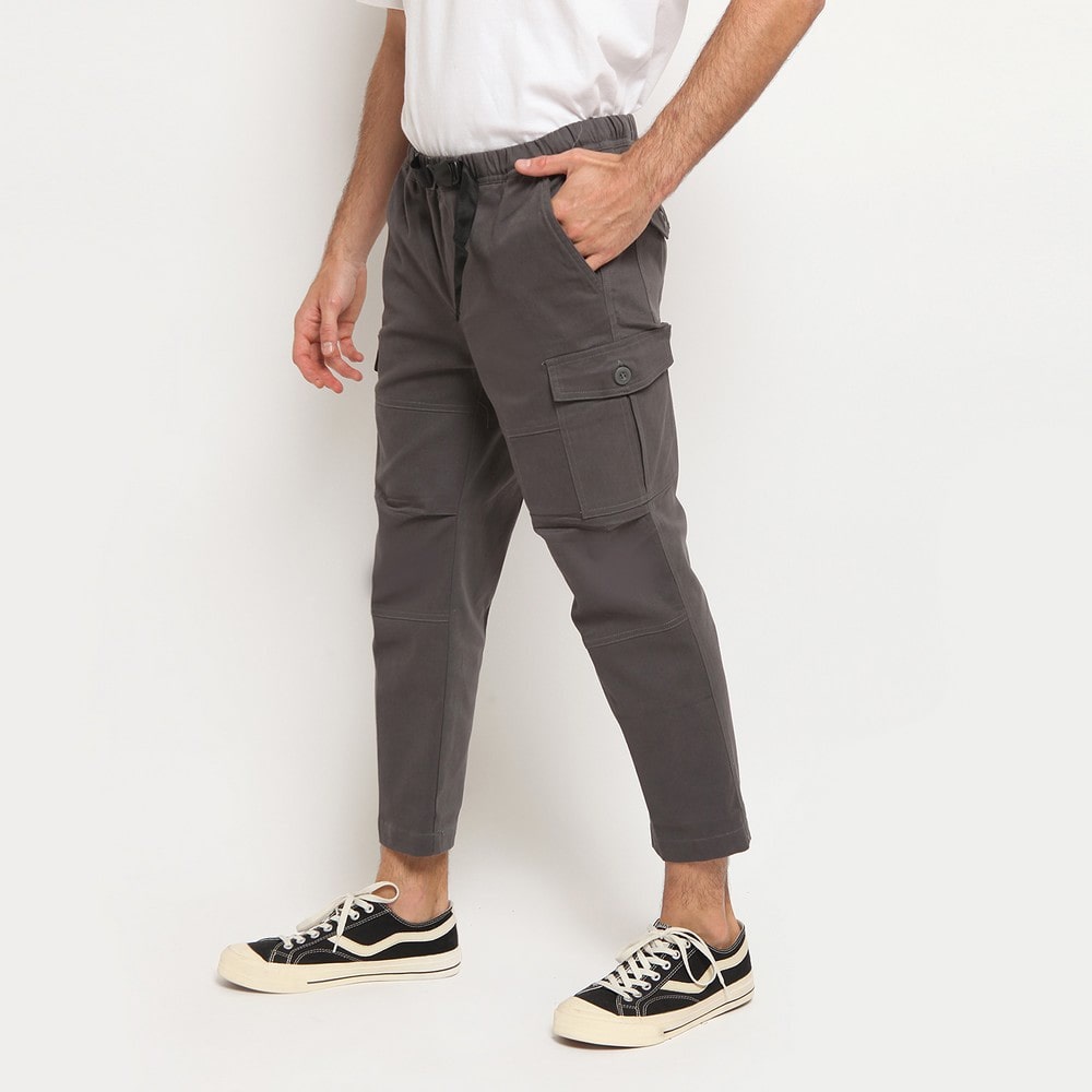 Celana Sirwal Pria | Celana Chino Panjang Pra Sirwal Panjang Bahan Katun Twill - SW01 Abu Tua