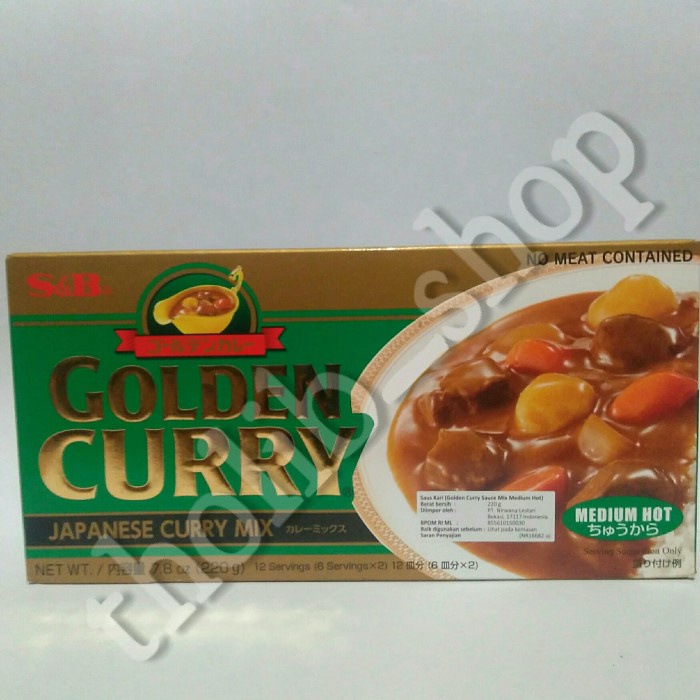 

S&B golden cury mix medium hot 220 gram