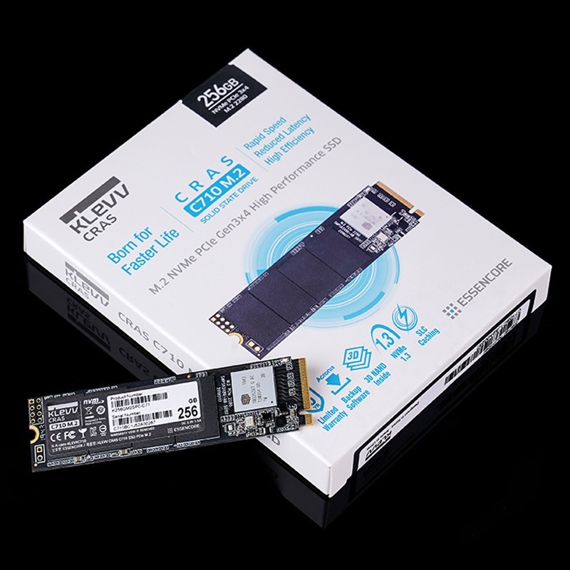 M.2 NVME SSD 2280 Klevv CRAS C710 256GB PCIe Gen3 x4 High Speed