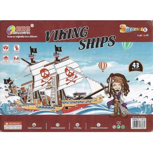 Puzzle 3 Dimensi PIRATE SHIP | 3D Puzzle | Hadiah Ultah | Kado Ultah