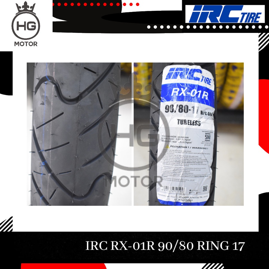 Ban Motor IRC RX 01 R ( RX01R ) 90/80-17 Tubeless