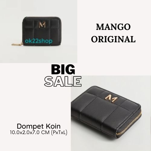 MANGO - Dompet Koin ORIGINAL Wanita (Quilted Coin Purse)