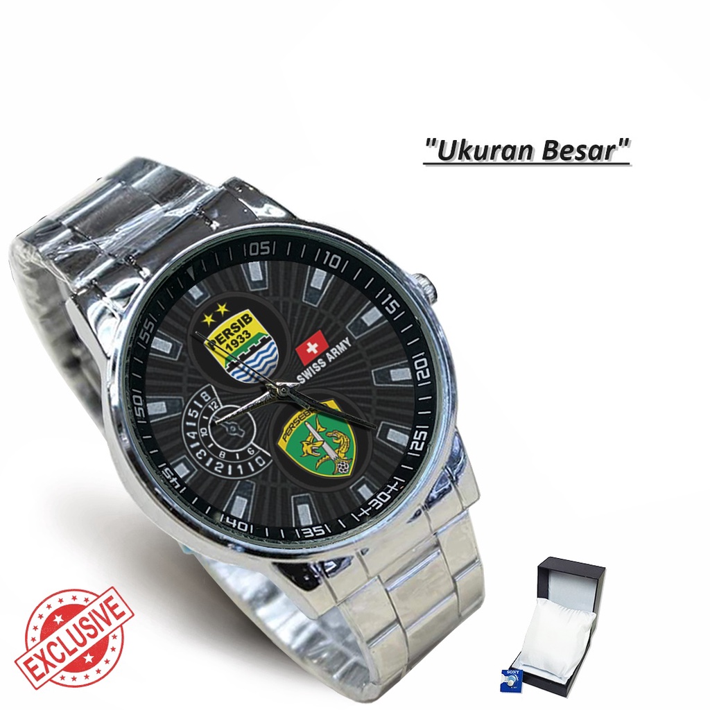 Jam Tangan Rantai Couple Logo PERSIB PERSEBAYA (Cool)