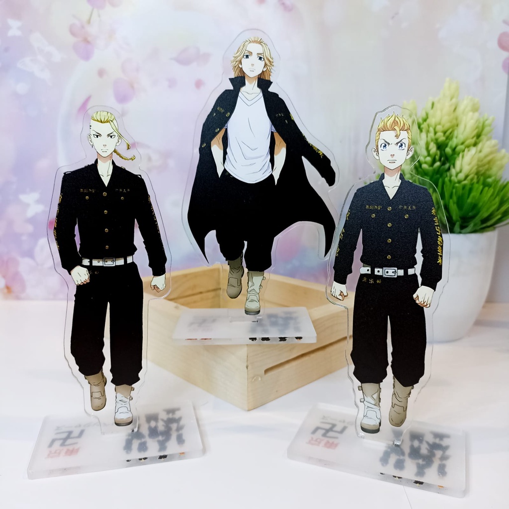 Standee Akrilik Anime Tokyo Revengers Draken Mikey Chifuyu Pajangan Hiasan Koleksi Meja