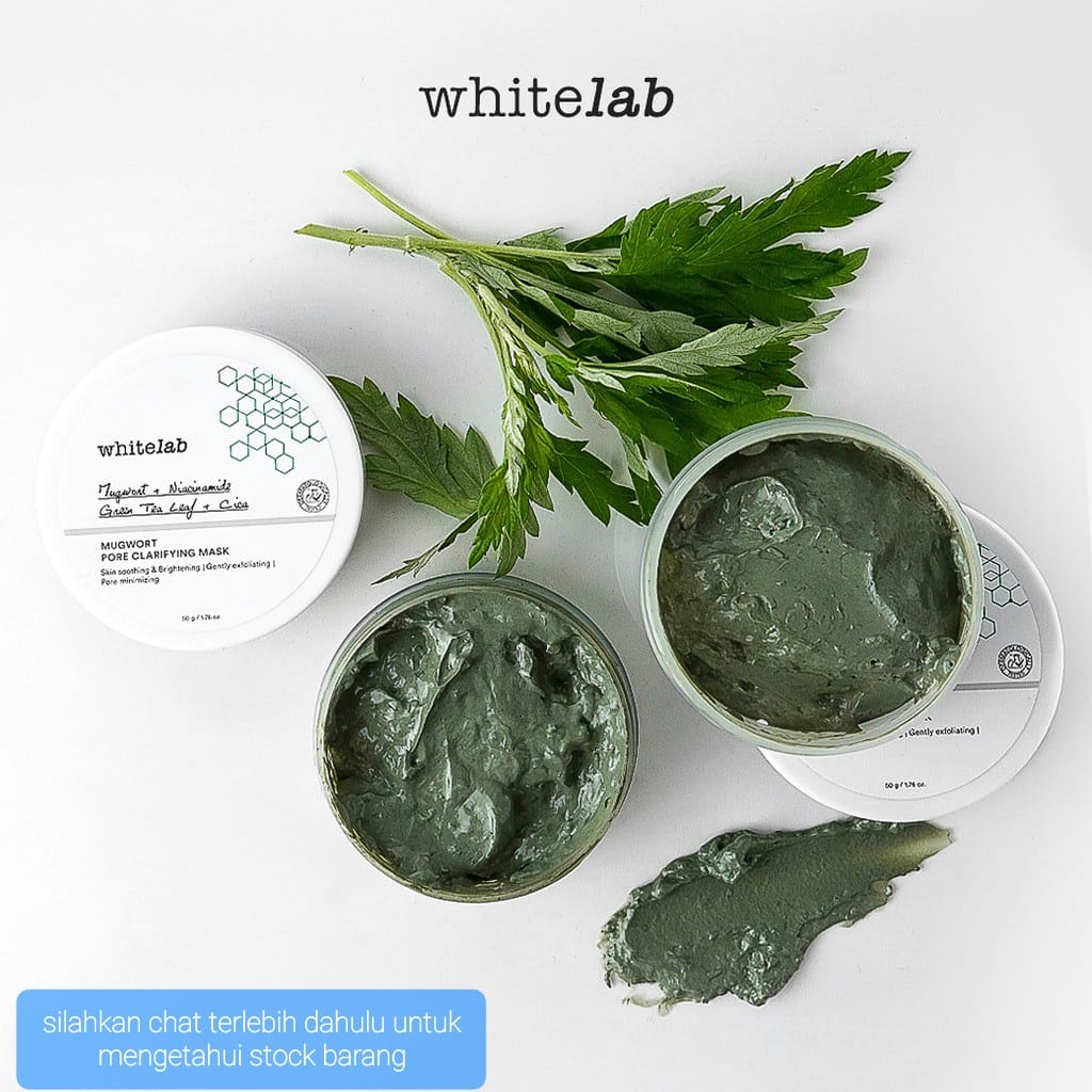 WHITELAB BRIGHTENING MUGWORT PORE CLARIFIYNG MASK / MASKER WAJAH