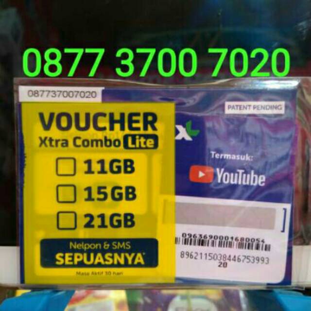 Nomor XL AXIATA / nomer rapi / nomor bagus / nomer cantik / xl 21gb unlimited turbo murah