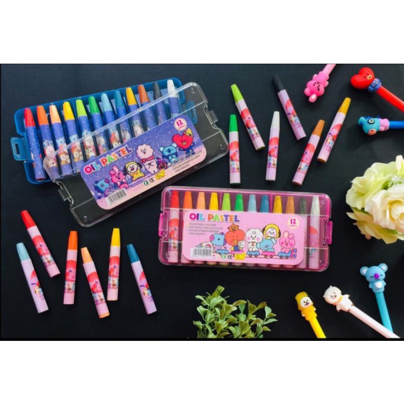 

CRAYON BESAR 12warna/krayon/oil pastel/KRAYON BTS BT 21