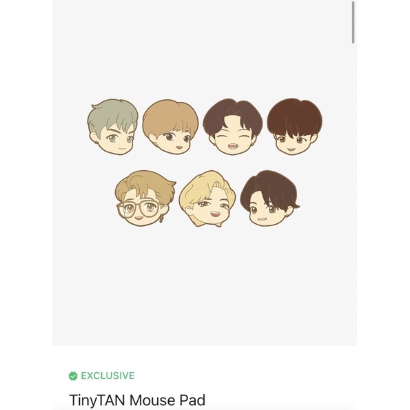 Jual BTS TinyTan Mouse Pad Original WEVERSE Shopee Indonesia