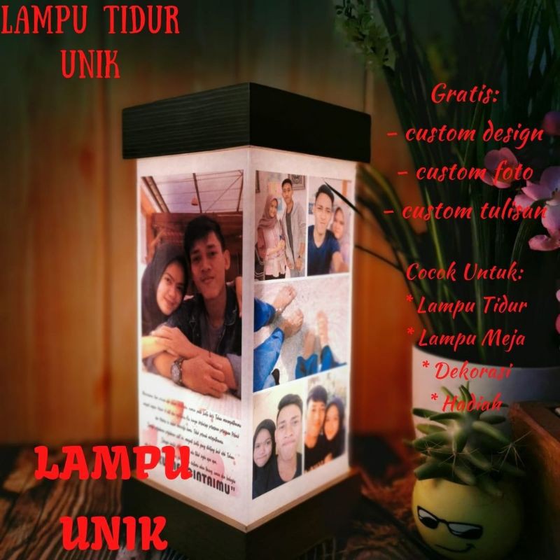 [LAMPU UNIK] Souvenir Custom Ultah Anak  Pernikahan Murah Nama