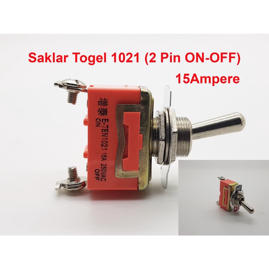 saklar togell besar type 1021 2pin on off - type 1121 3pin on on - type 1122 3pin on off on - type 1322 6 pin on off on - switch konektor