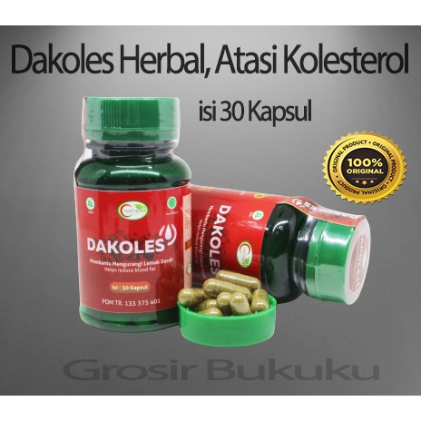 DAKOLES Herbal Menurunkan Kolesterol Melancarkan Sirkulasi Darah - Naturafit BPOM