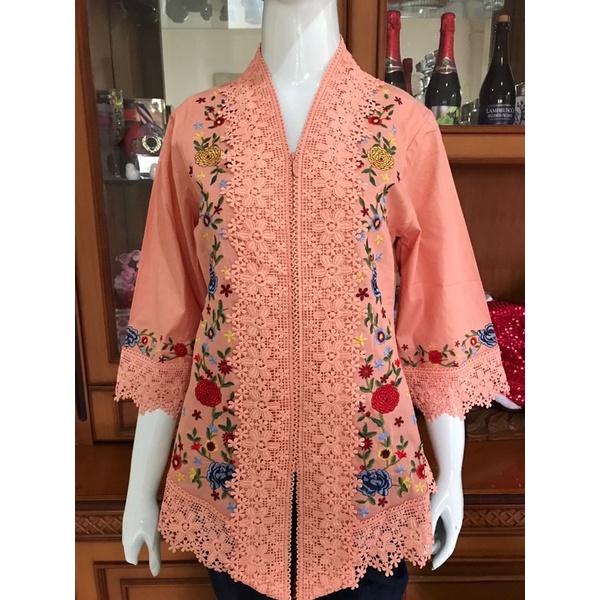 kebaya alexuez size s bordir timbul kombinasi brukat premium/size kecil 0994