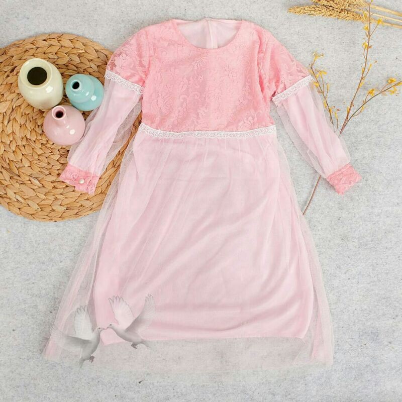 Baju Gamis Anak perempuan Umur 3 4 5 6 Tahun Baju Gamis Anak Perempuan  Murah Import Dress Nasya
