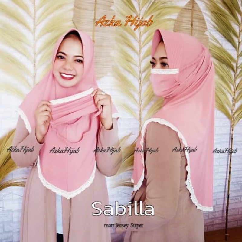 Khimar AUDY SABILA SET MASKER Jersey super