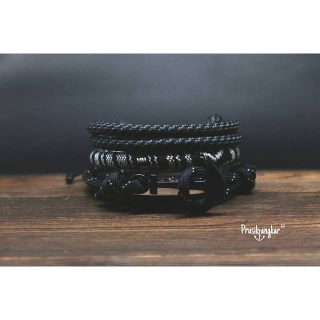 Gelang Tali Prusik Jangkar / Gelang Prusik Jangkar / Gelang paracord / Gelang paket / gelang tali