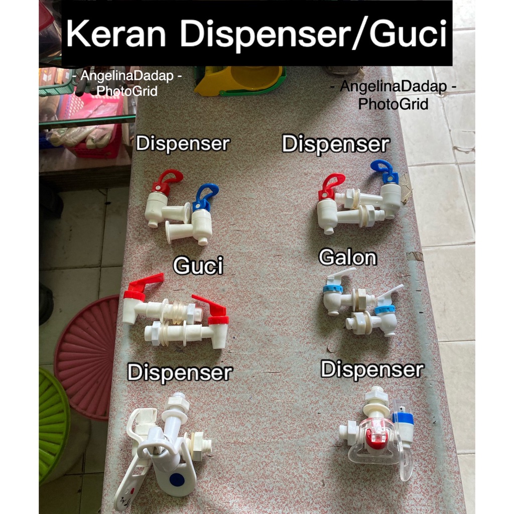 Keran Air Galon Keran Dispenser Kran Guci + Seal Kran Air Minum