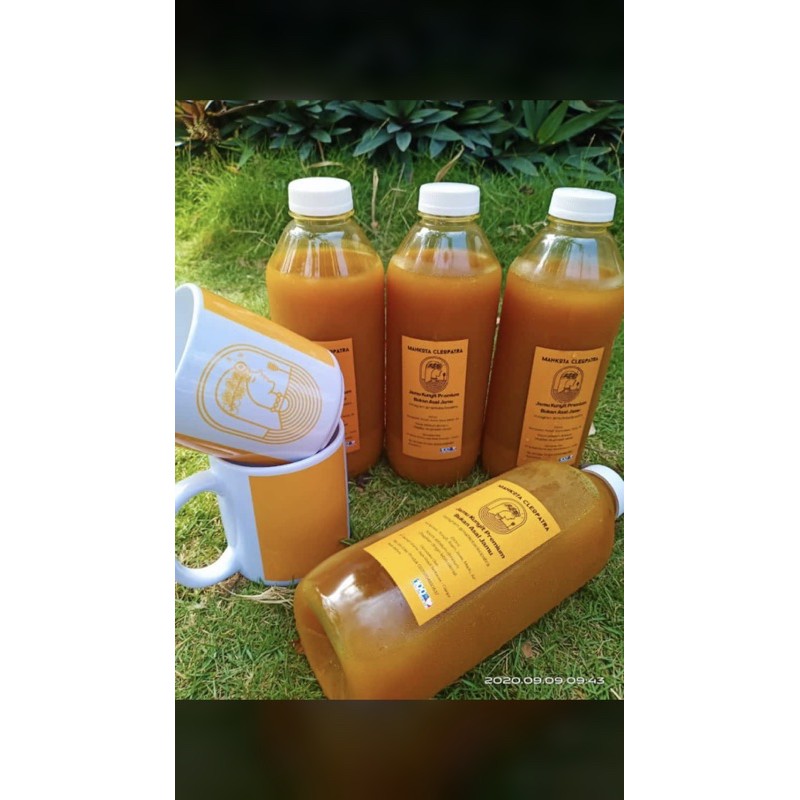 JAMU KUNYIT ASAM PREMIUM 1 Liter MAHKOTA CLEOPATRA