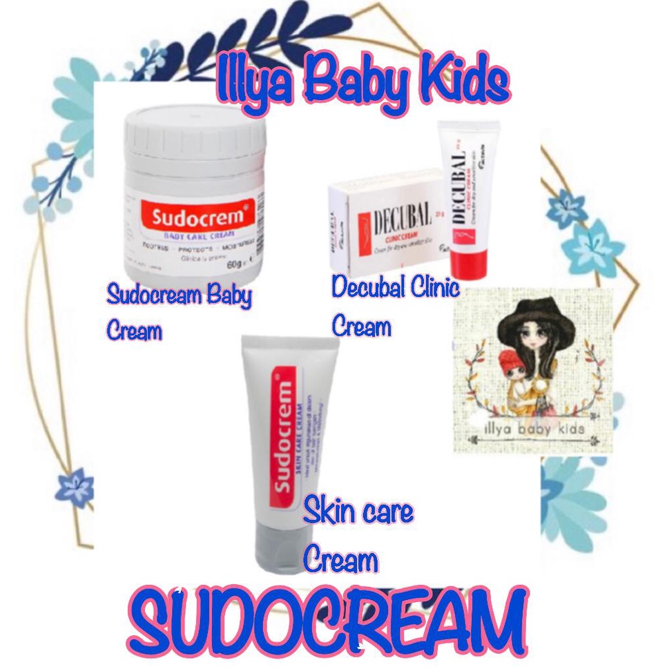 Sudocrem Baby Care Cream BPOM | Krim Anti Ruam Popok Bayi | decubal clinic cream | decubal skin care