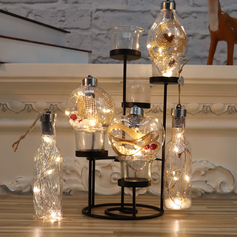 Ornamen Bola Foam  dengan Lampu LED untuk Dekorasi  Natal  