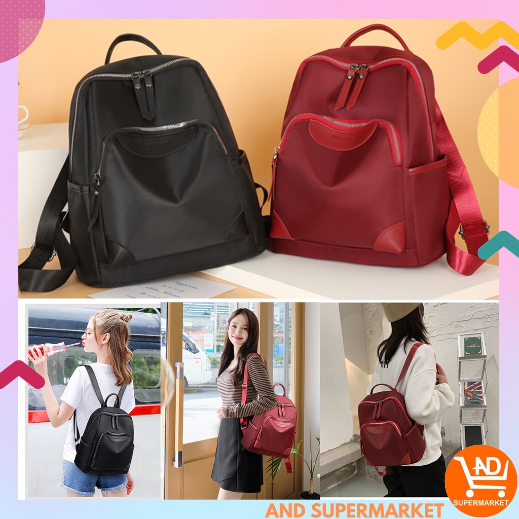 AND / COD / Tas Ransel Backpack Fashion Wanita Tas / Ransel Korea Tas Wanita Punggung Import Kantor Kerja Sekolah Kuliah Outdoor Trendy Fashion Style Travel Casual / tas laptop branded cewek kekinian ransel waistbag wanita impor model / T245