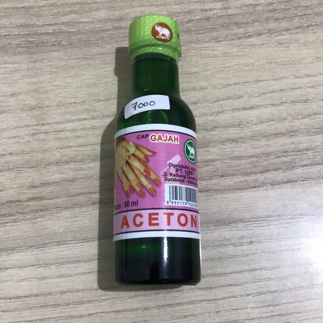 Aceton 50 ml Cap gajah - Botol