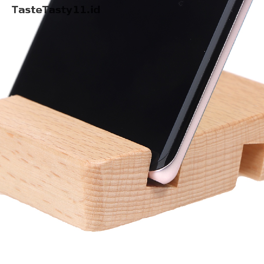 (TasteTasty) Stand Holder Hp / Tablet Bahan Kayu