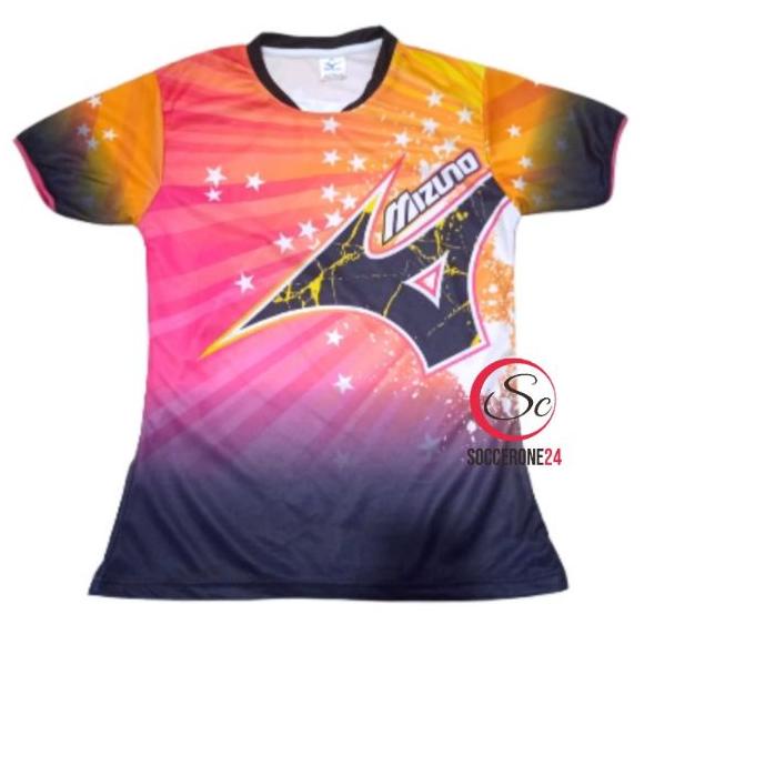 ♡ Baju Voli Cewe Full Printing Baju Voli cewe Mizuno Printing ☂