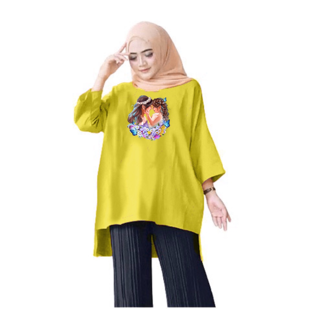 Tunik Jumbo Mom and Kids/ Atasan Wanita XL,XXL