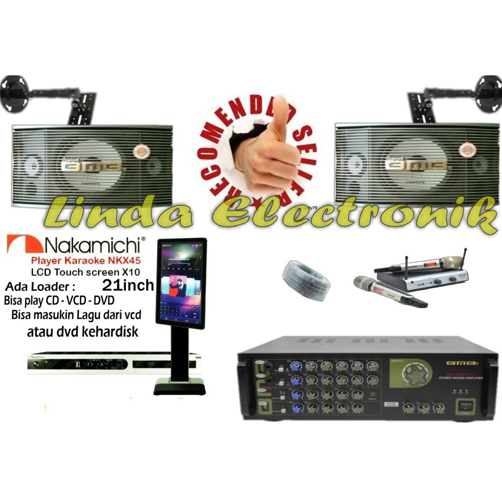 paket karaoke bmb cs455r da2000pro nakamichi nkx45 dan ashley voice 1