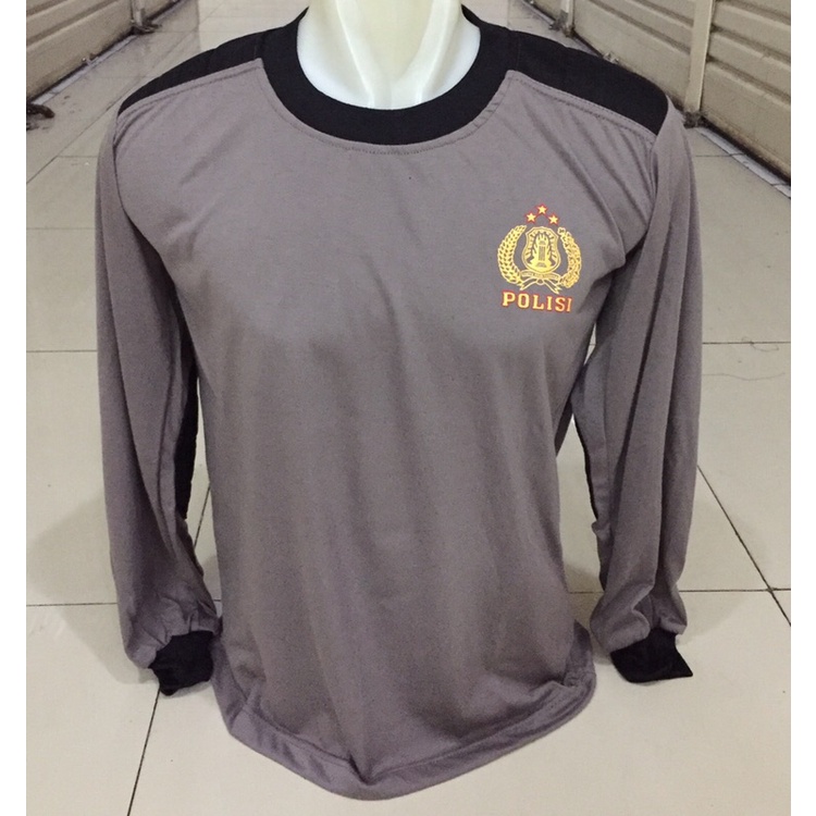 kaos polisi lengan panjang/kaos polisi bantalan lengan panjang