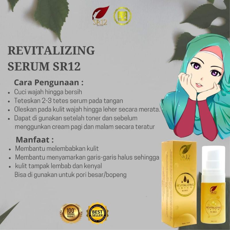 REVITALIZING SERUM SR12/REVITALIZING SR12/SERUM MATA HITAM/SERUM PORI BESAR