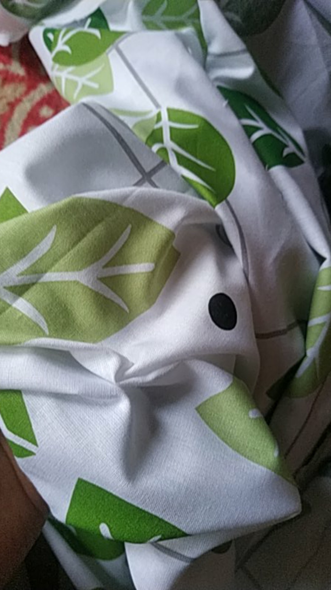 Kain Bahan Sprei Meteran Katun Star Motif Leaf Touch