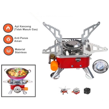 Kompor Camping Gas Model Kotak Mini Portabel Stove Mini Alat Masak Gunung