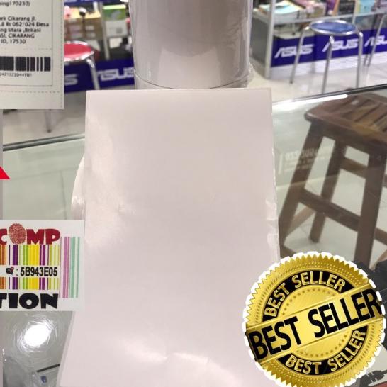 

✦ Label Stiker Bare 4inch X 6inch 1Line Semicoated Isi 500pcs ☇