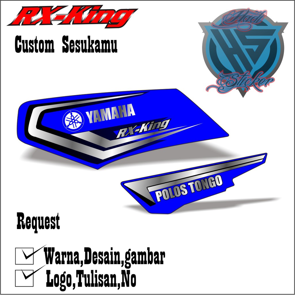 Sticker /Striping RX KING CUSTOM SIMPLE