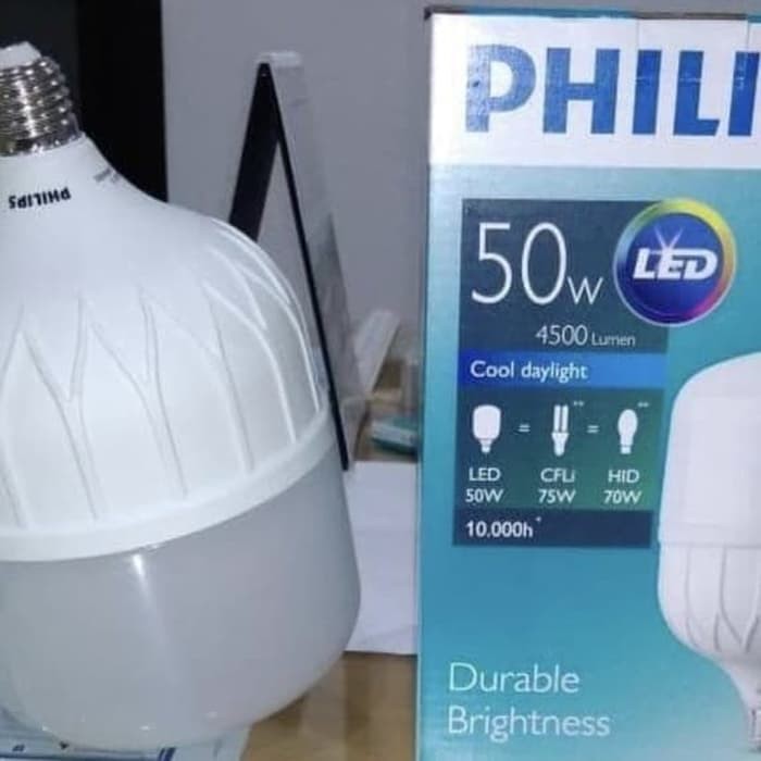 Lampu LED 50W 50 W 50 Watt Philips Putih True Force E40 865